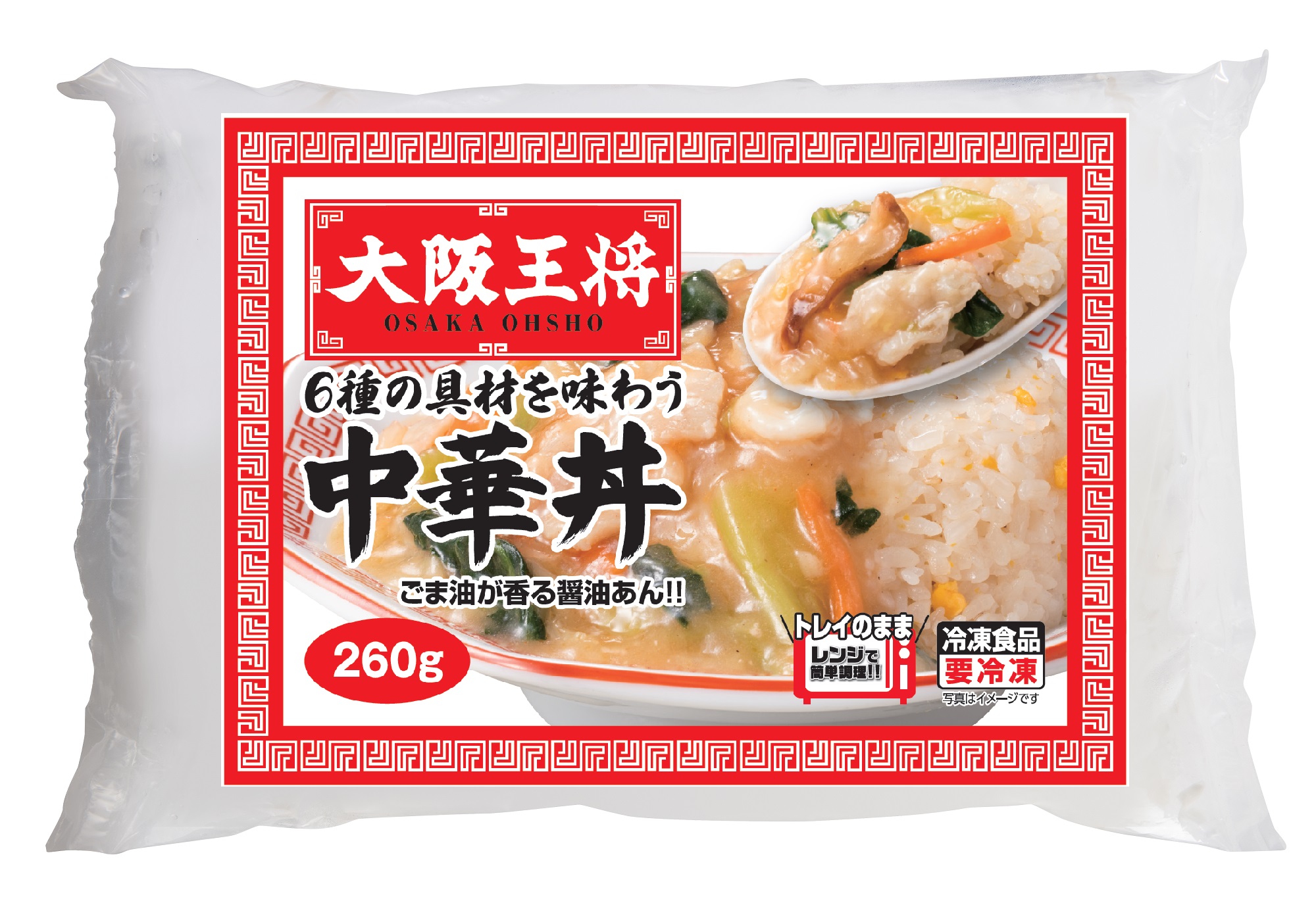 大阪王将　6種の具材を味わう中華丼