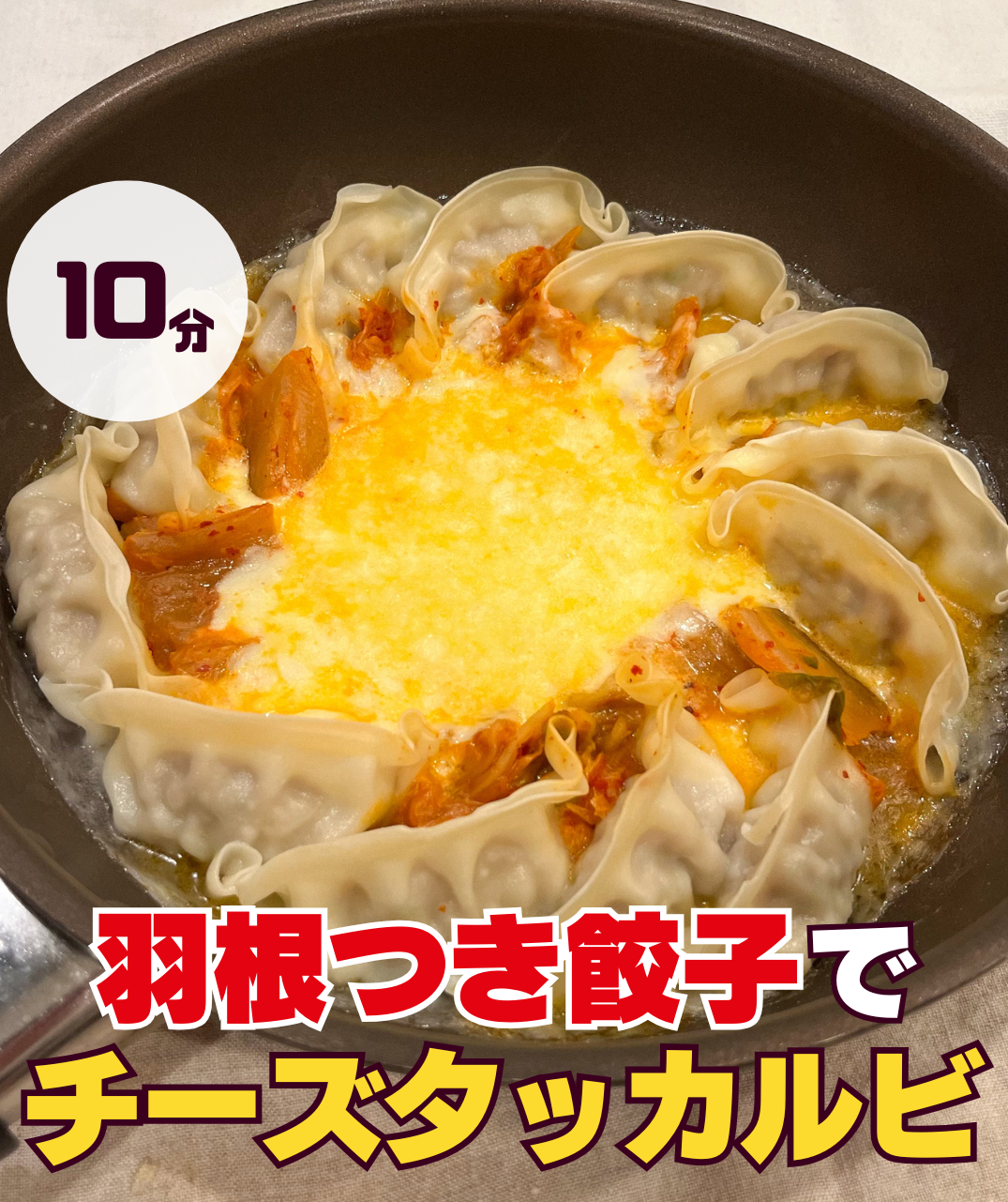 チーズタッカルビ風 羽根つき餃子