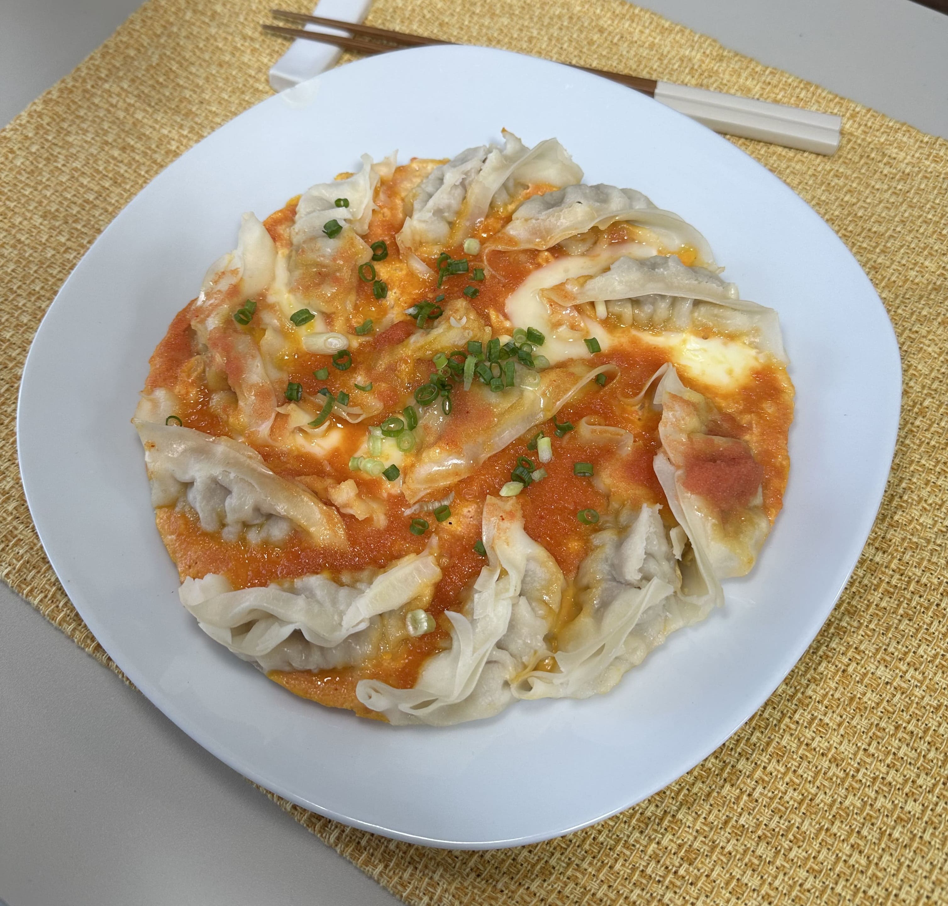 羽根つき餃子の やみつき明太たまご