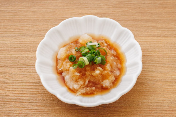 完成です。大根おろしとポン酢しょうゆで、焼売をさっぱりと楽しめます。