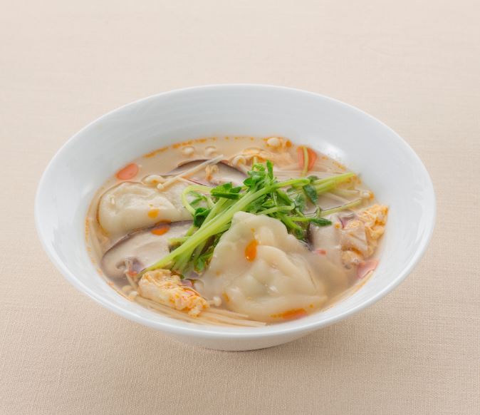 辛うまサンラータン<br>ぷるもち水餃子スープ