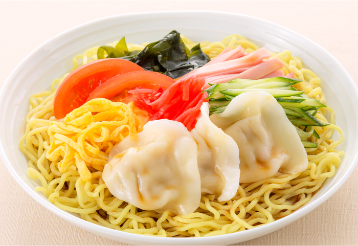 冷やし中華アレンジ水餃子