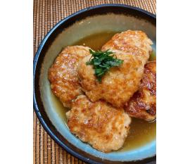 ふわふわ鶏つくねのあんかけ