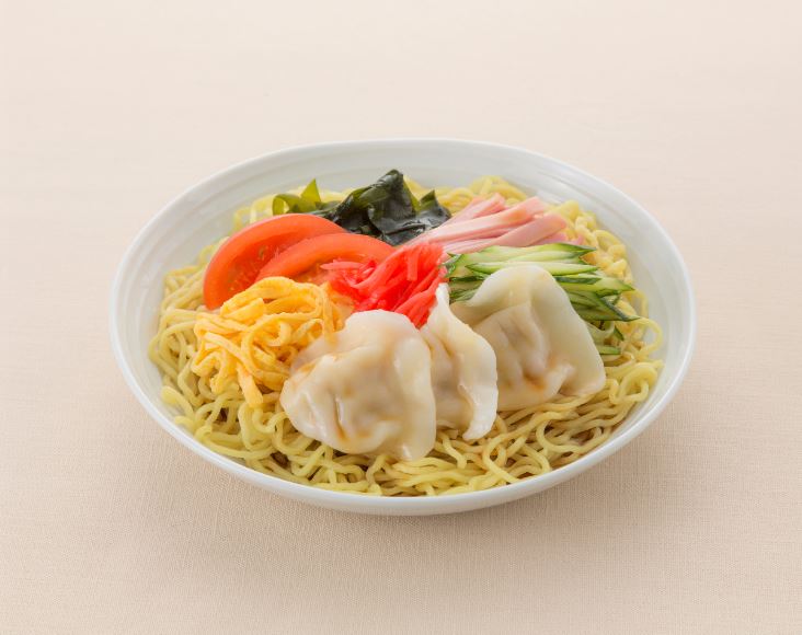 冷やし中華アレンジ水餃子